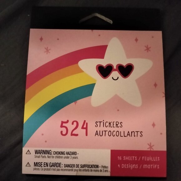 American Greetings 524 Stickers Smiley Face Rainbow Emoji Kids Crafting Reward - Picture 1 of 4